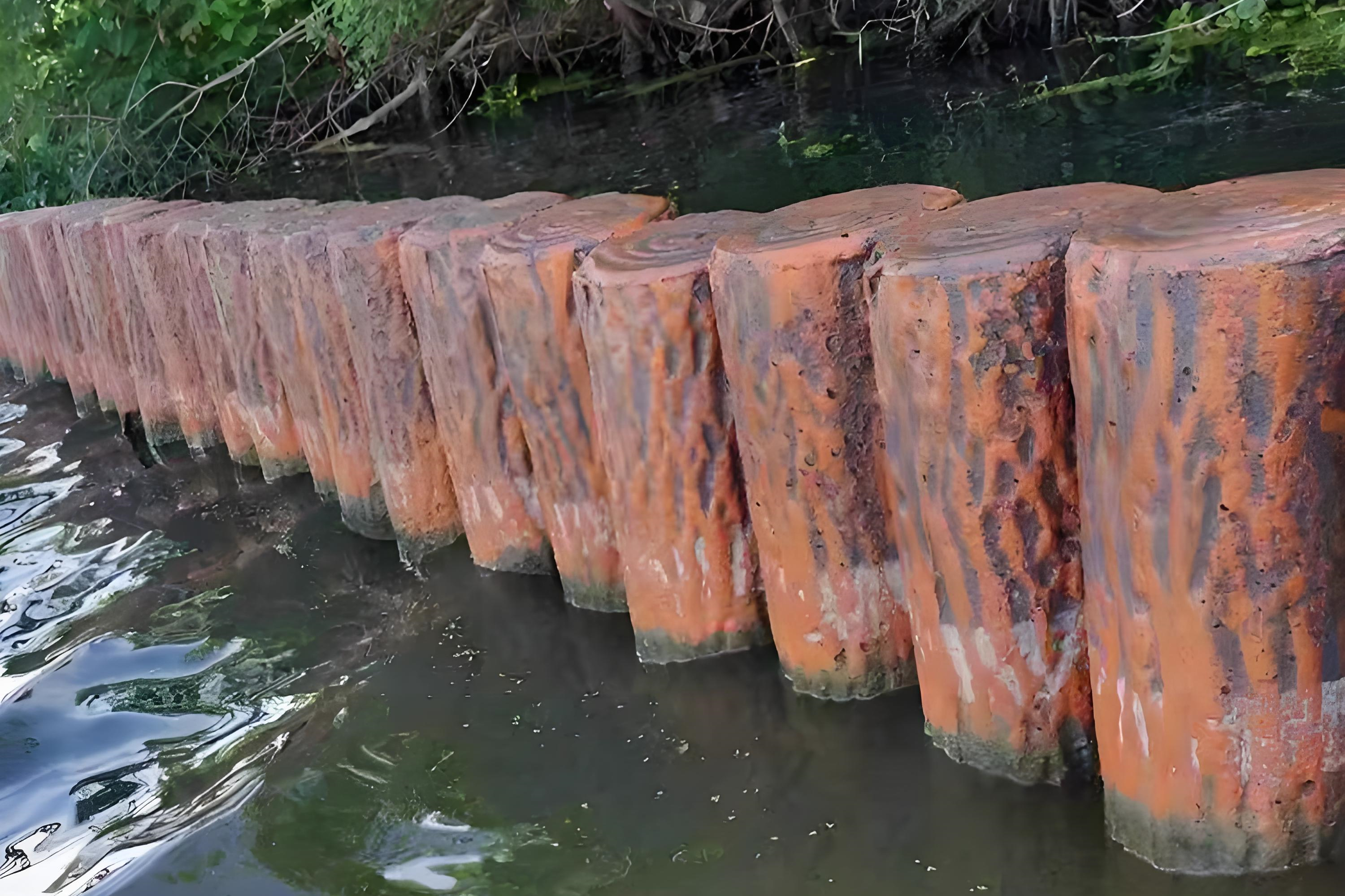 仿木樁批發廠家泓樺錦嘉-仿木樁施工能抗洪水沖擊嗎?