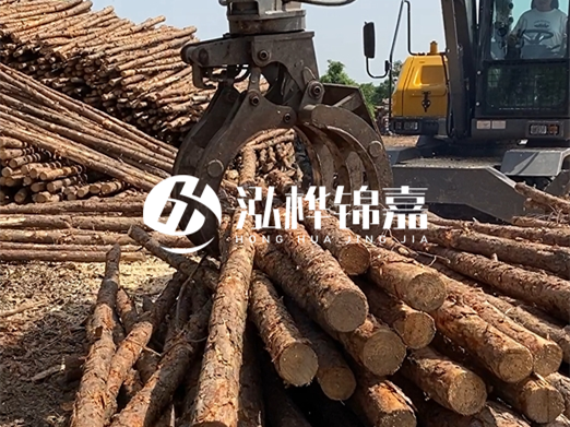 松木樁批發(fā)廠家泓樺錦嘉-松木樁樁尖為什么要削成三棱錐?